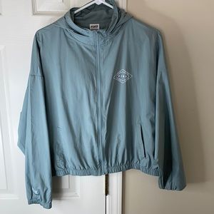 Women’s Pink Cropped Windbreaker